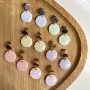 Dangles Amber pastel - handmade