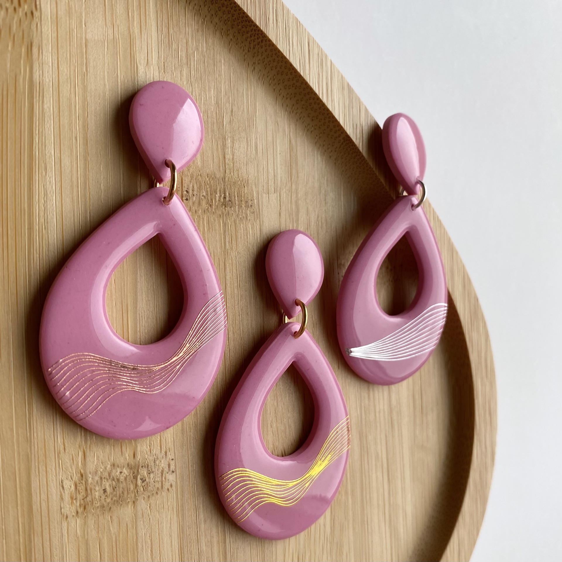 Dangles Trixie Pink - handmade