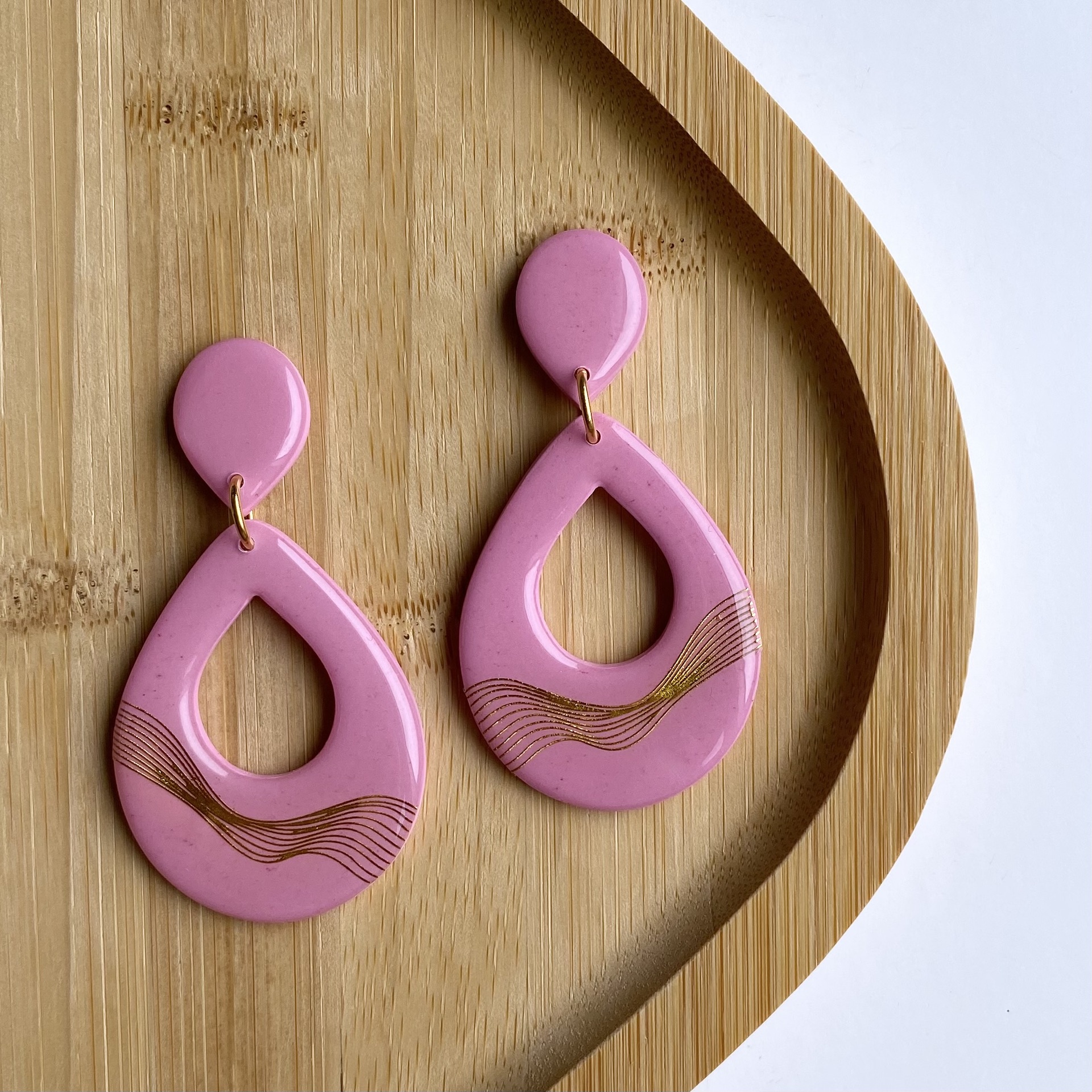 Dangles Trixie Pink - handmade - Afbeelding 2