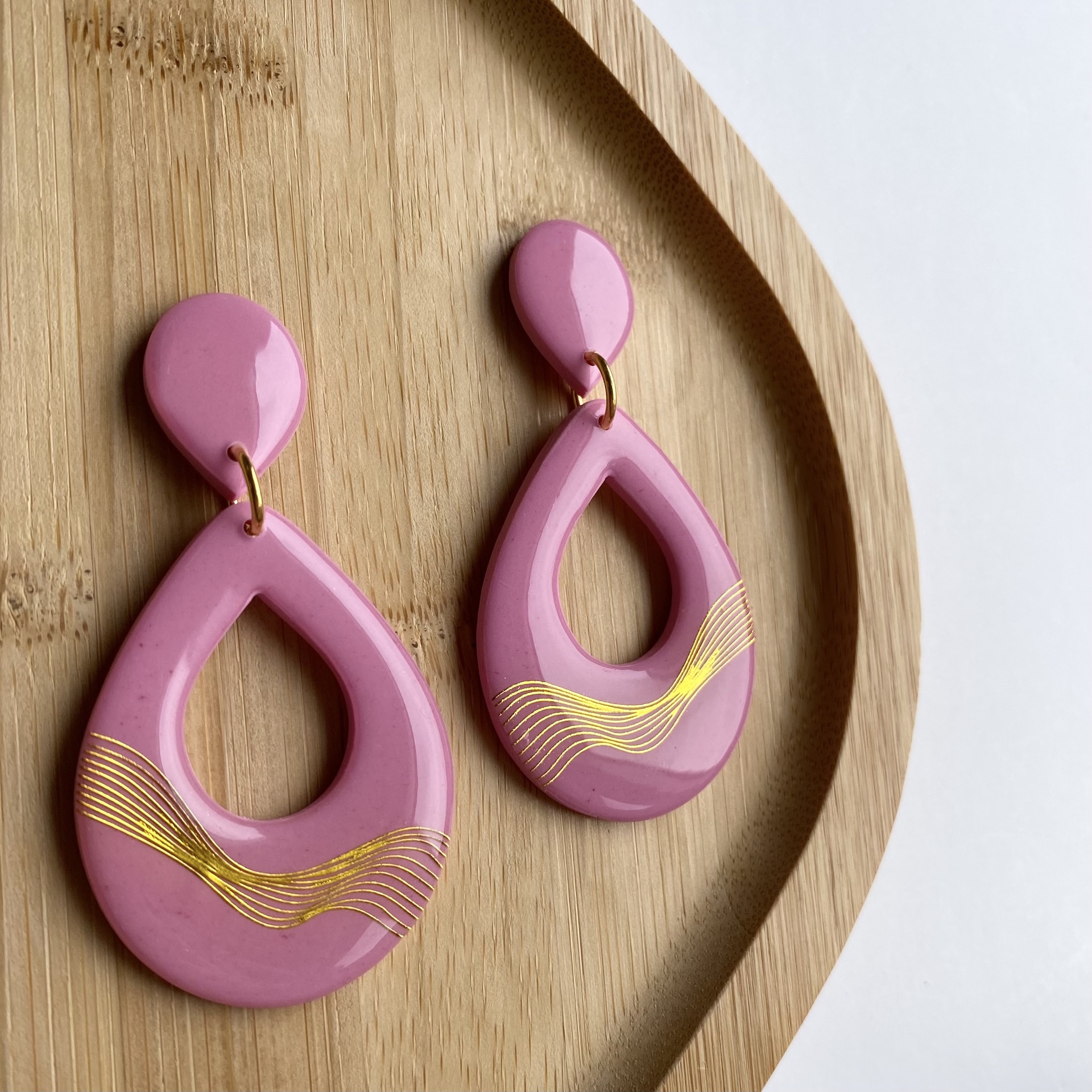 Dangles Trixie Pink - handmade - Afbeelding 3