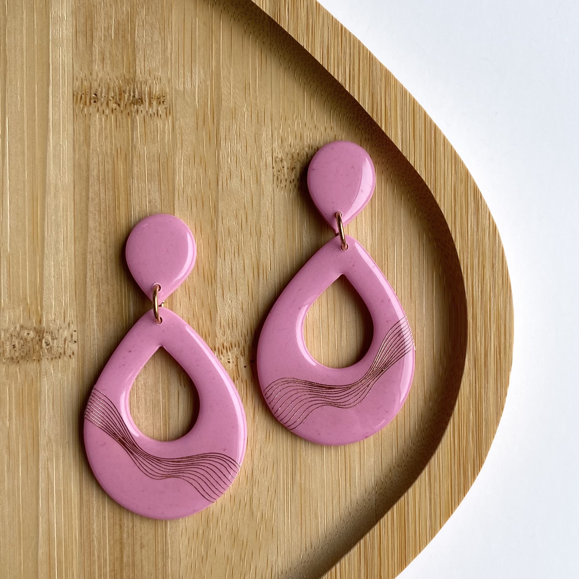 Dangles Trixie Pink - handmade - Afbeelding 6